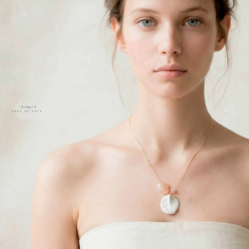 COLLAR ELISA cuarzo rosa