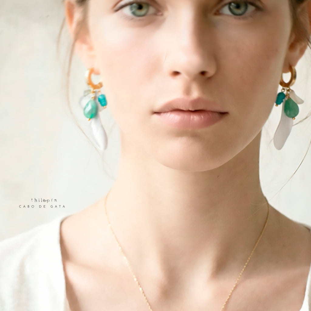 PENDIENTES PALOMA aventurina