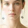 PENDIENTES PÍA azul