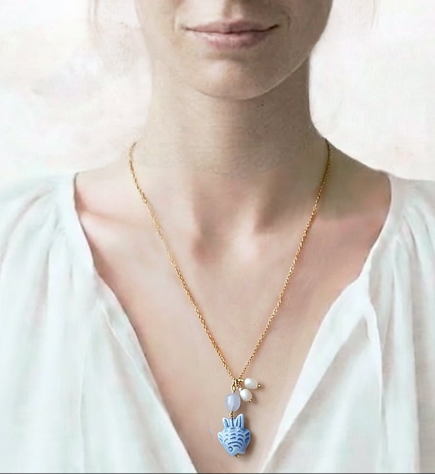 COLLAR LEAH azul