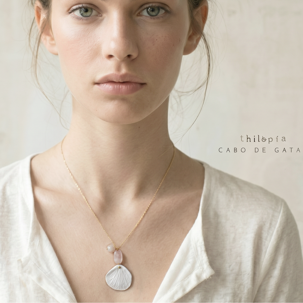 COLLAR PAULA cuarzo rosa