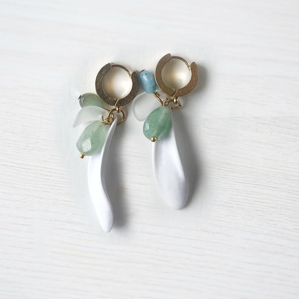 PENDIENTES PALOMA aventurina