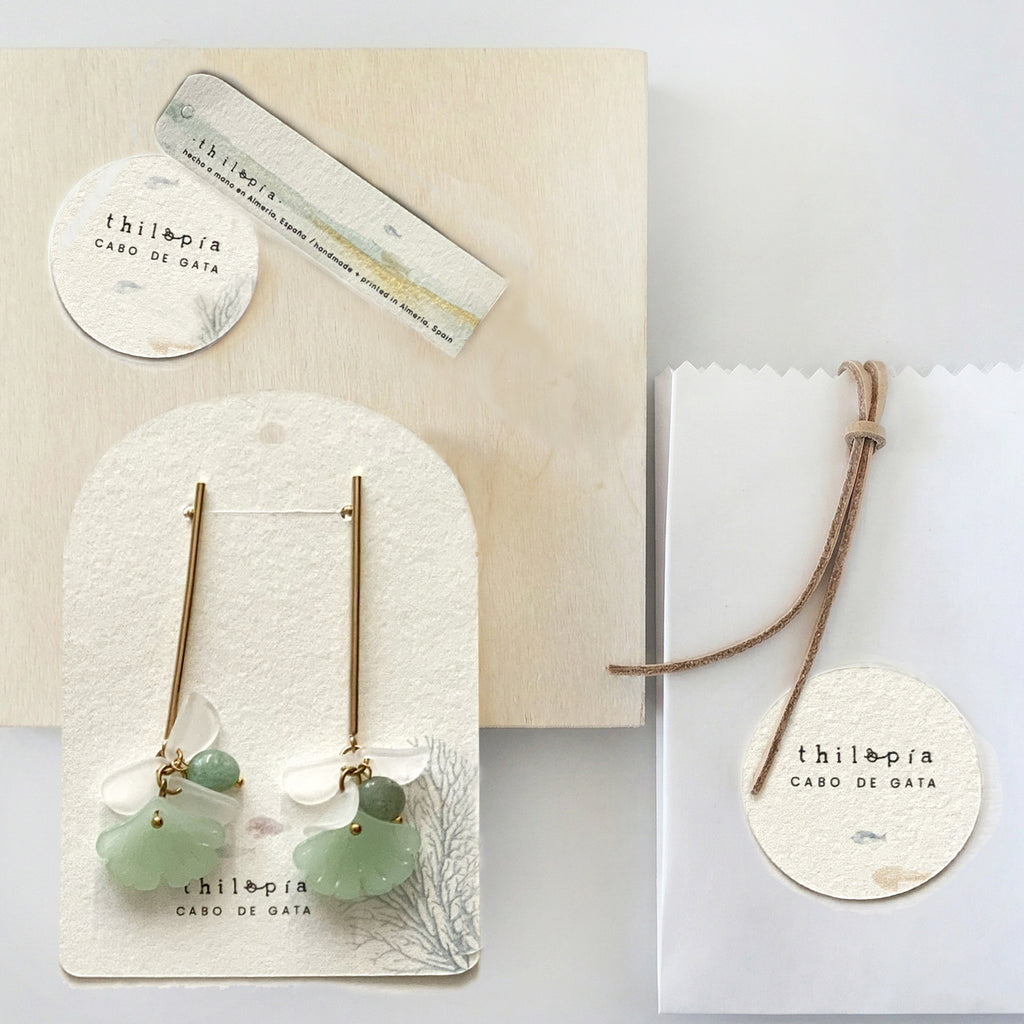 PENDIENTES JIN JADE artesanales
