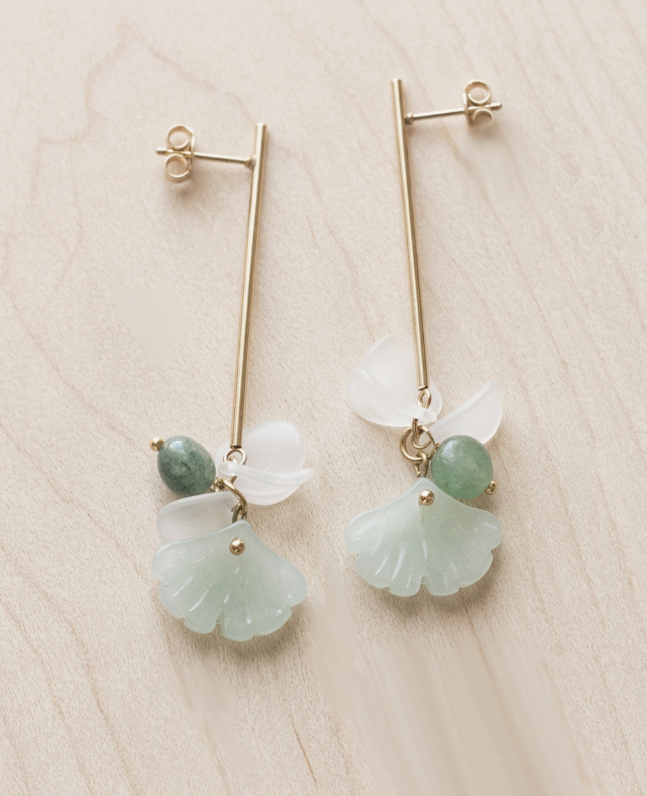 PENDIENTES JIN JADE artesanales