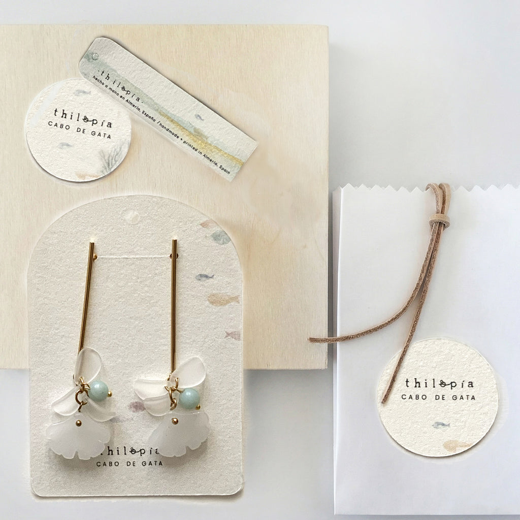 PENDIENTES JIN ÓPALO artesanales