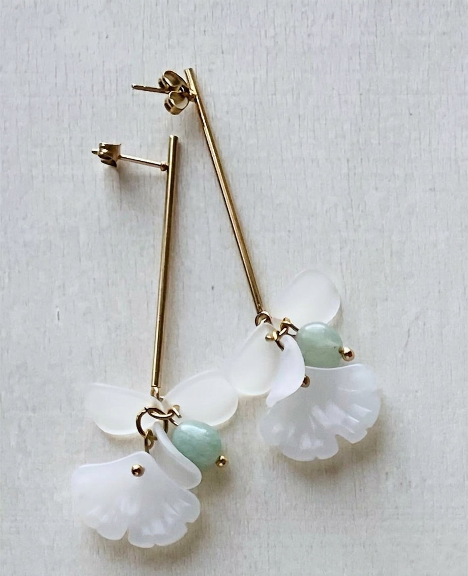 PENDIENTES JIN ÓPALO artesanales