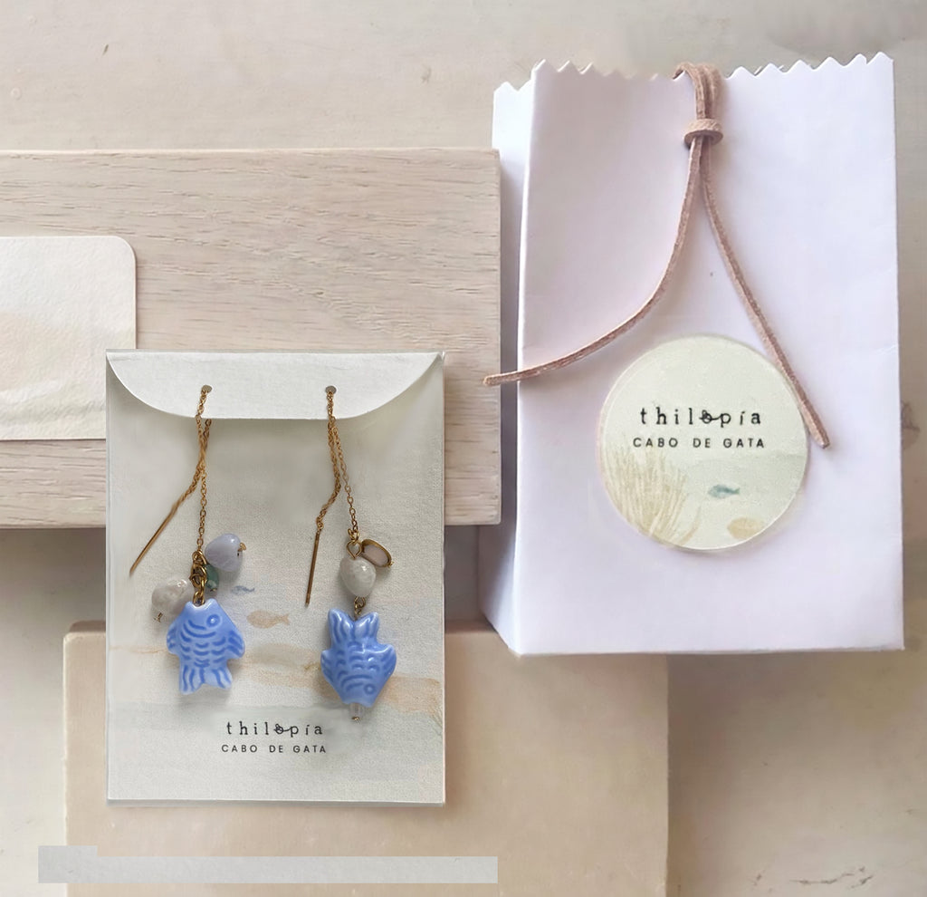 PENDIENTES LEAH azul
