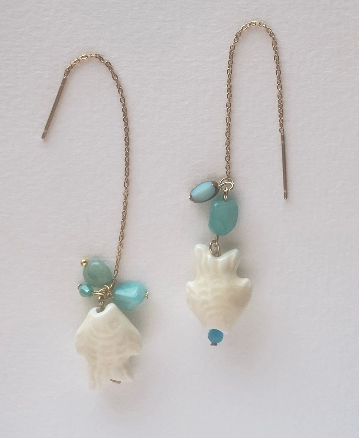 PENDIENTES LEAH blanco